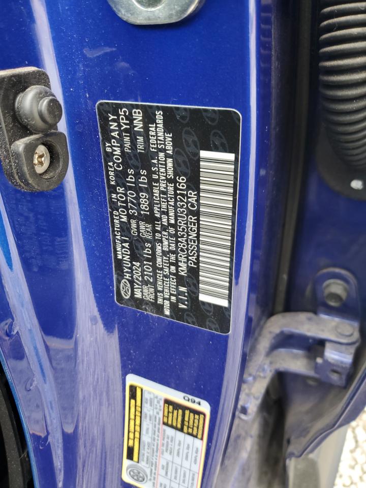 2024 Hyundai Venue Sel VIN: KMHRC8A35RU332166 Lot: 83860815