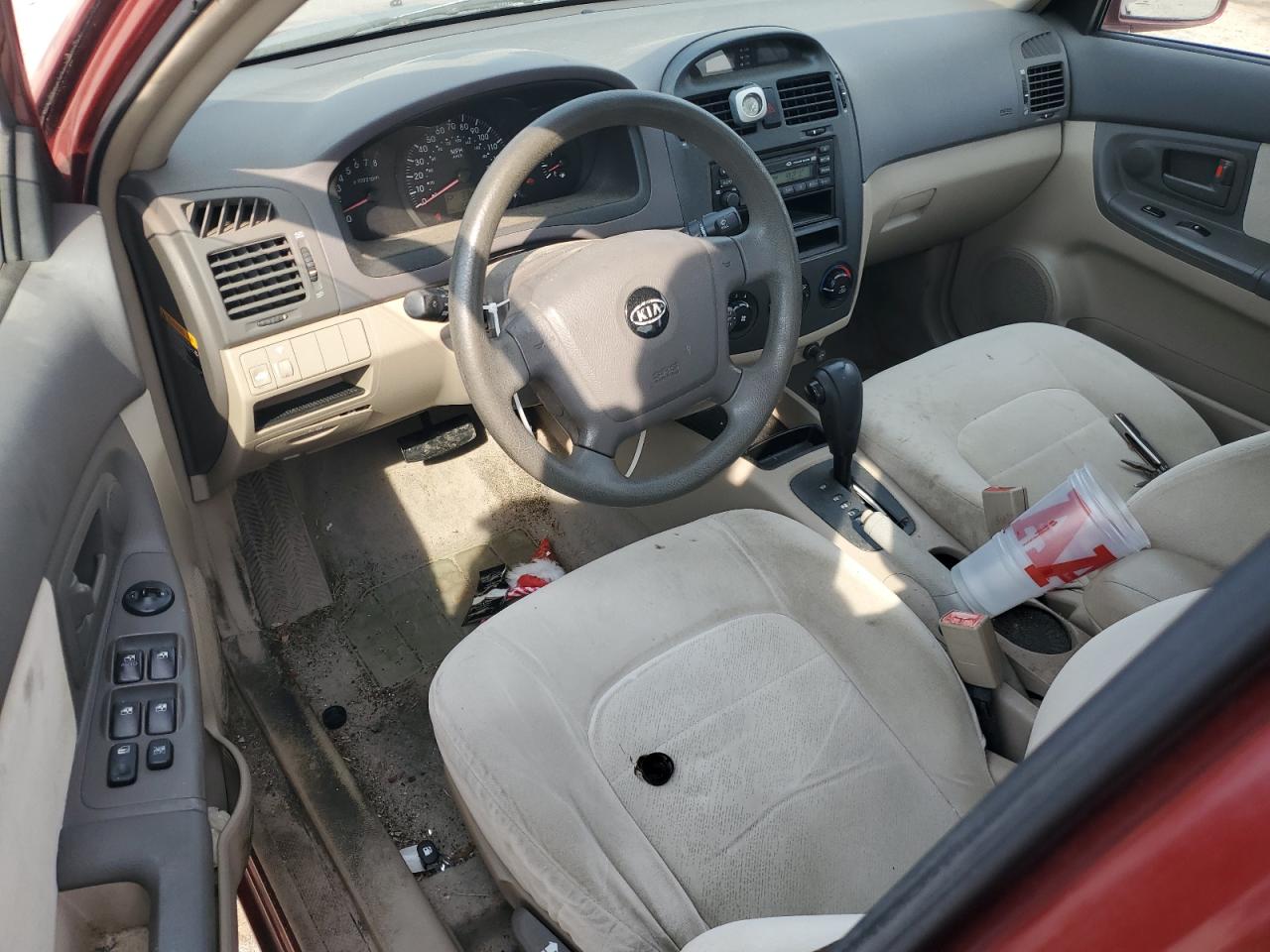 2004 Kia Spectra Lx VIN: KNAFE121345020448 Lot: 80732035