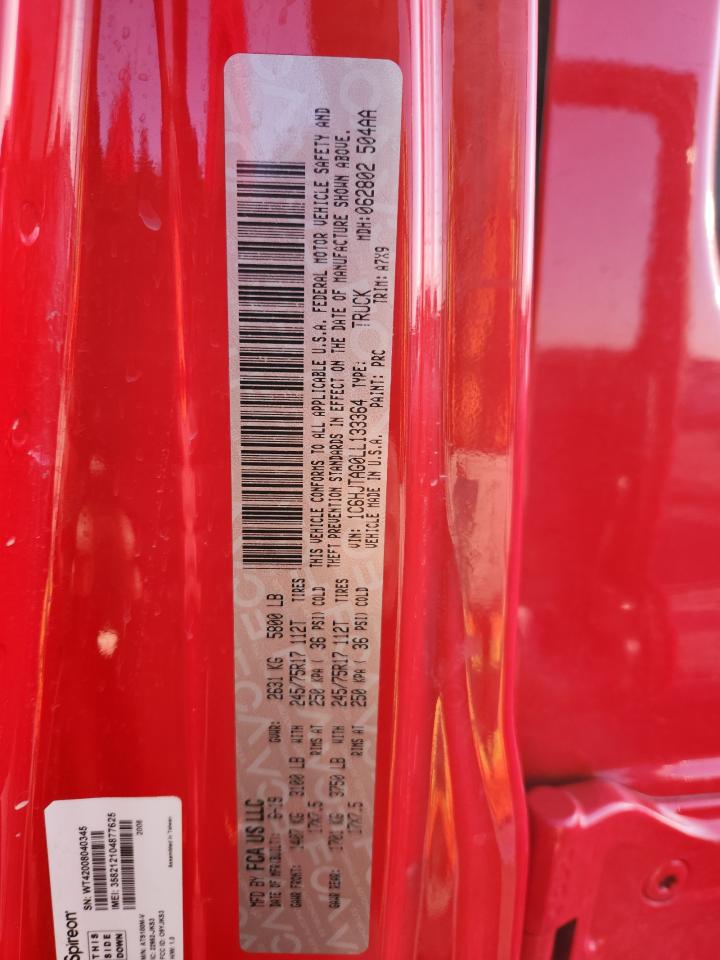 2020 Jeep Gladiator Sport VIN: 1C6HJTAG0LL133364 Lot: 80255425