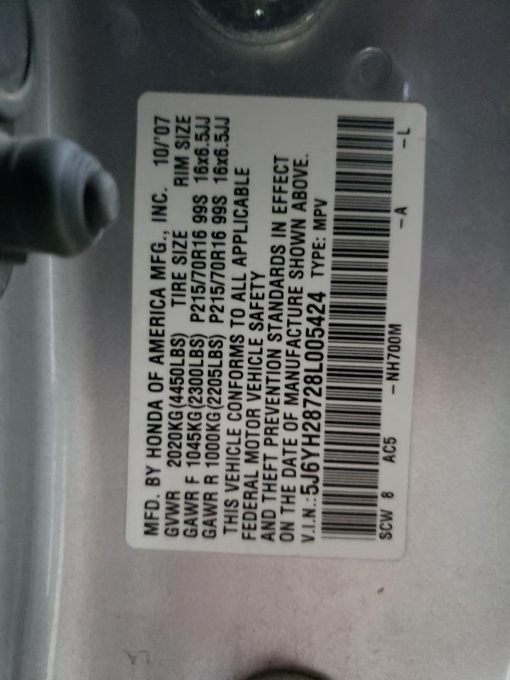 2008 Honda Element Ex VIN: 5J6YH28728L005424 Lot: 82084355