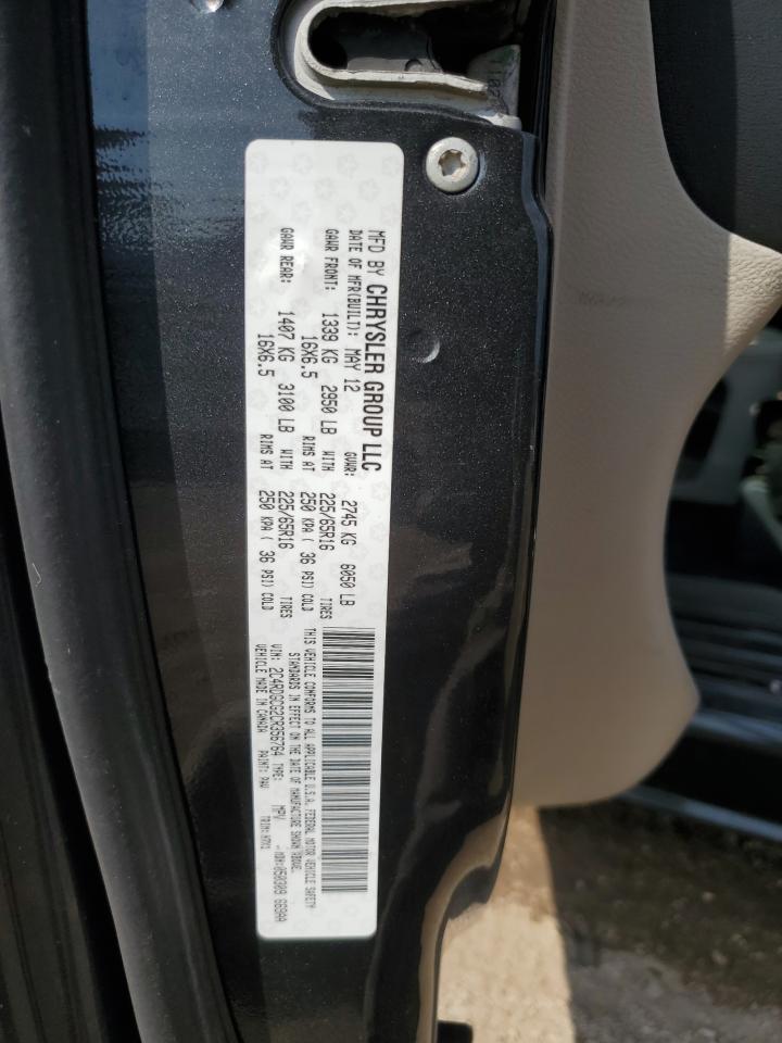 2012 Dodge Grand Caravan Sxt VIN: 2C4RDGCG2CR356764 Lot: 80311805