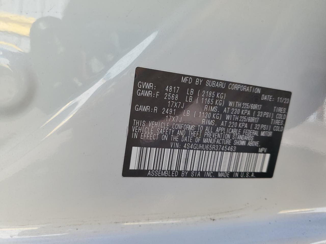 2024 Subaru Crosstrek Wilderness VIN: 4S4GUHU65R3745463 Lot: 80728435