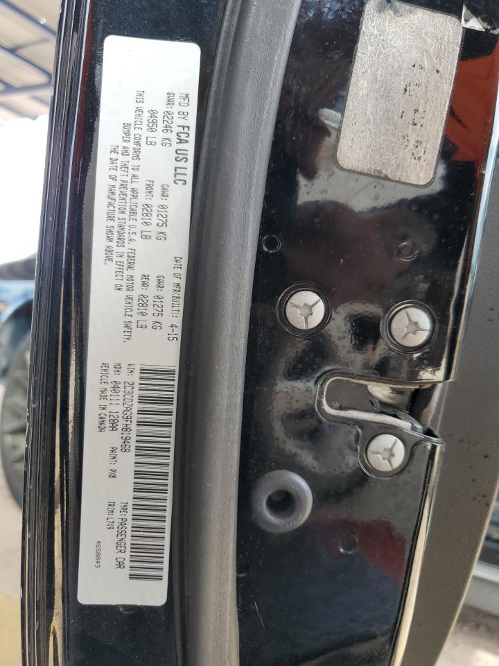 2015 Dodge Challenger Sxt VIN: 2C3CDZAG9FH819468 Lot: 70181475