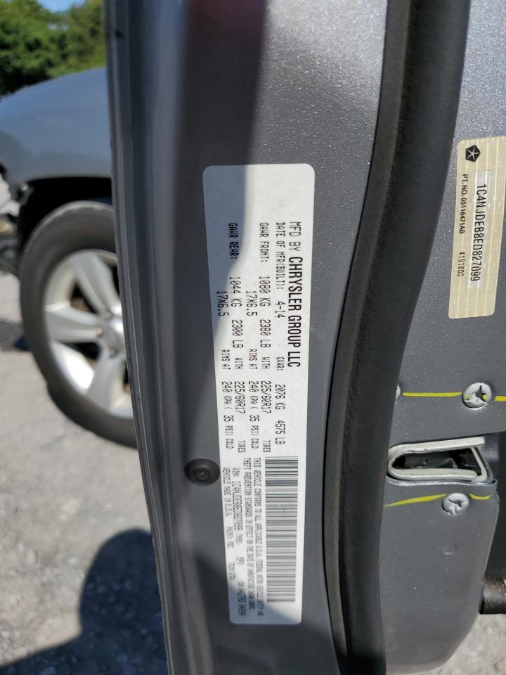 2014 Jeep Compass Latitude VIN: 1C4NJDEB8ED827099 Lot: 71846995