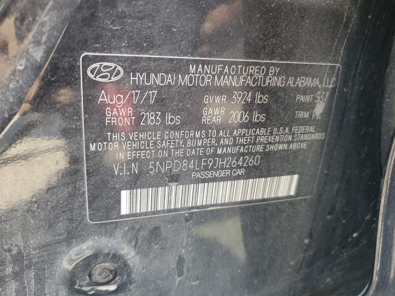 2018 Hyundai Elantra Sel VIN: 5NPD84LF9JH264260 Lot: 81278355