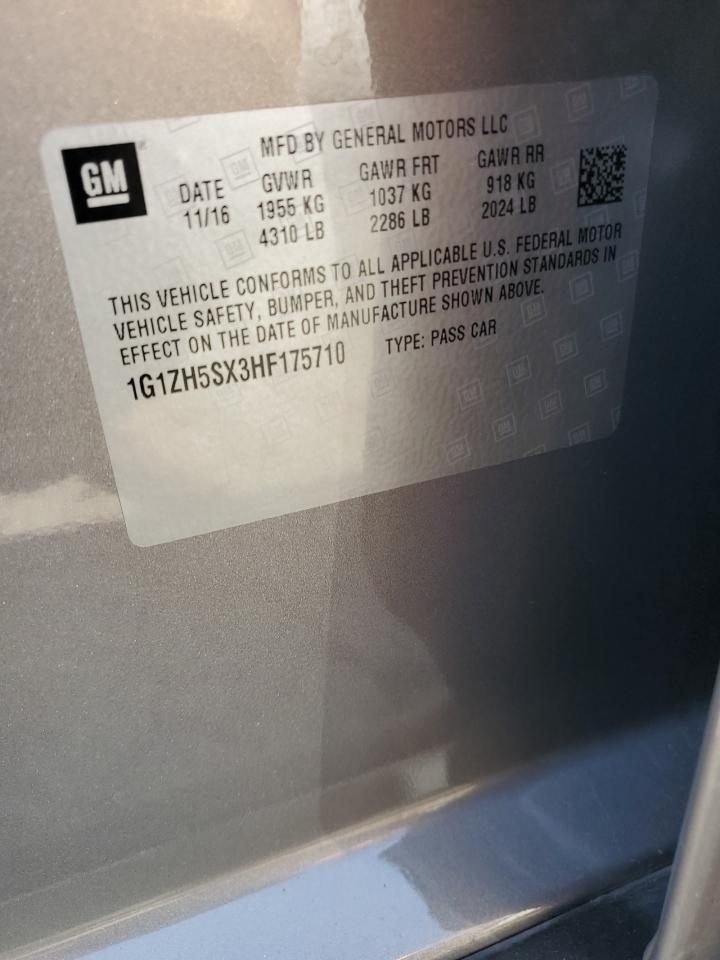 2017 Chevrolet Malibu Premier VIN: 1G1ZH5SX3HF175710 Lot: 81983205