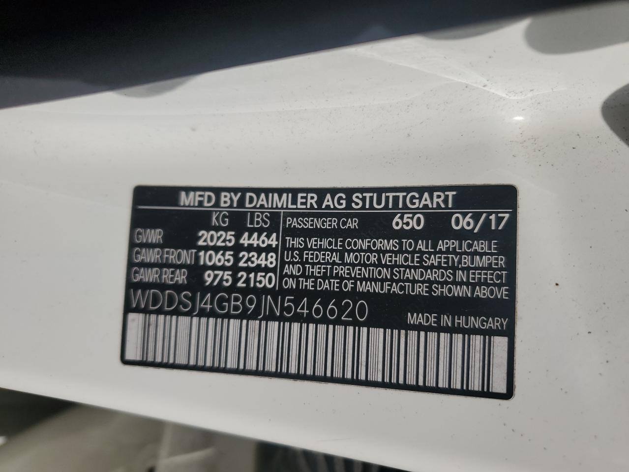 2018 Mercedes-Benz Cla 250 4Matic VIN: WDDSJ4GB9JN546620 Lot: 81302495