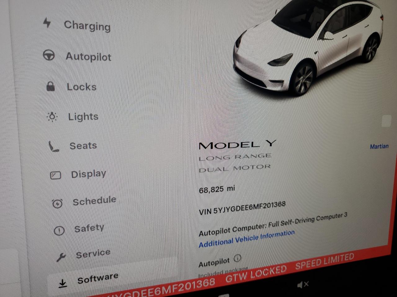 2021 Tesla Model Y VIN: 5YJYGDEE6MF201368 Lot: 84559855