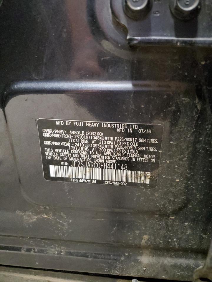 2017 Subaru Forester 2.5I Limited VIN: JF2SJARC0HH441148 Lot: 71582025