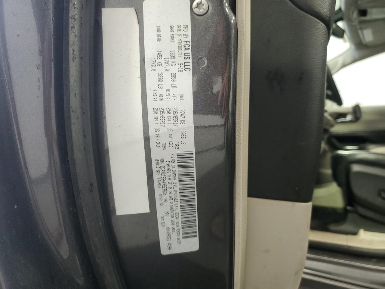 2019 Chrysler Pacifica Touring L VIN: 2C4RC1BG4KR527630 Lot: 84291225