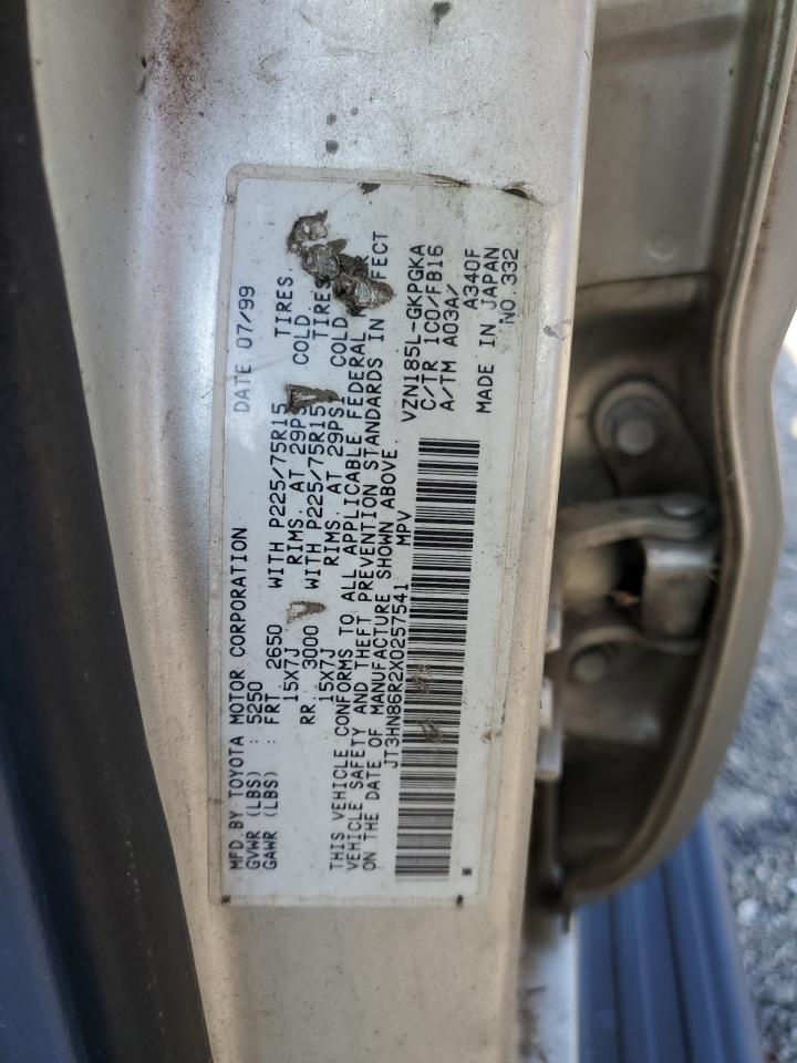 1999 Toyota 4Runner Sr5 VIN: JT3HN86R2X0257541 Lot: 71713785