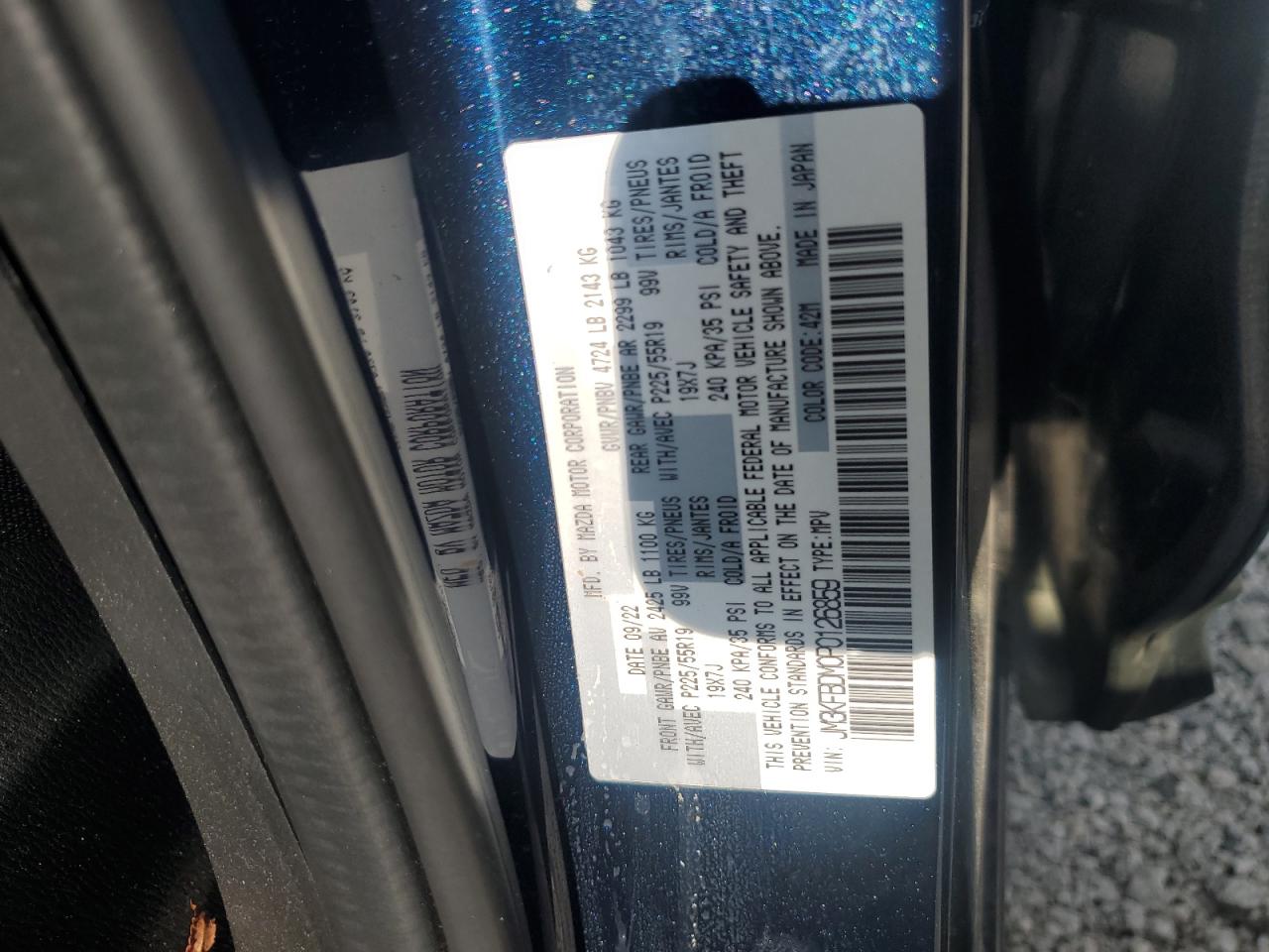 2023 Mazda Cx-5 Premium VIN: JM3KFBDM0P0126859 Lot: 81513865