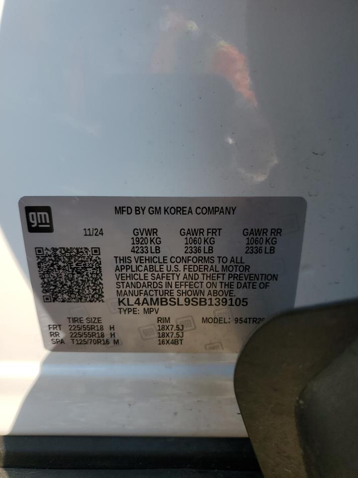 2025 Buick Encore Gx Preferred VIN: KL4AMBSL9SB139105 Lot: 81224045