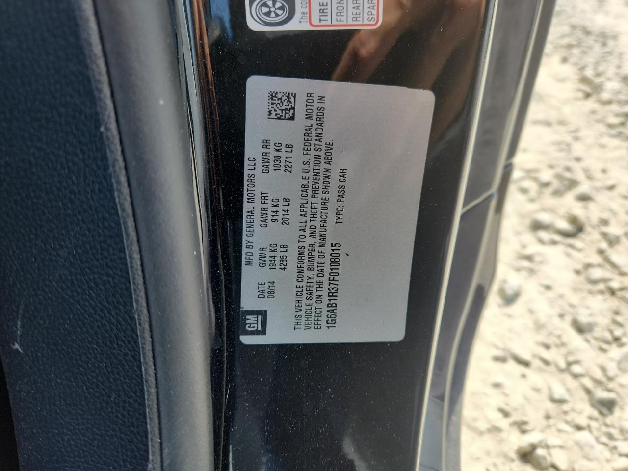 2015 Cadillac Ats Luxury VIN: 1G6AB1R37F0108015 Lot: 80959335