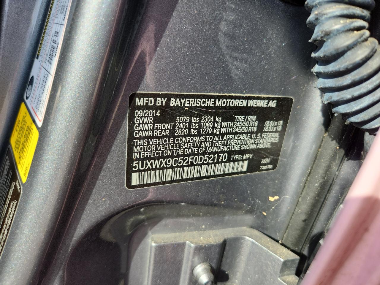 2021 BMW X3 xDrive28I VIN: 5UXWX9C52F0D52170 Lot: 82080225