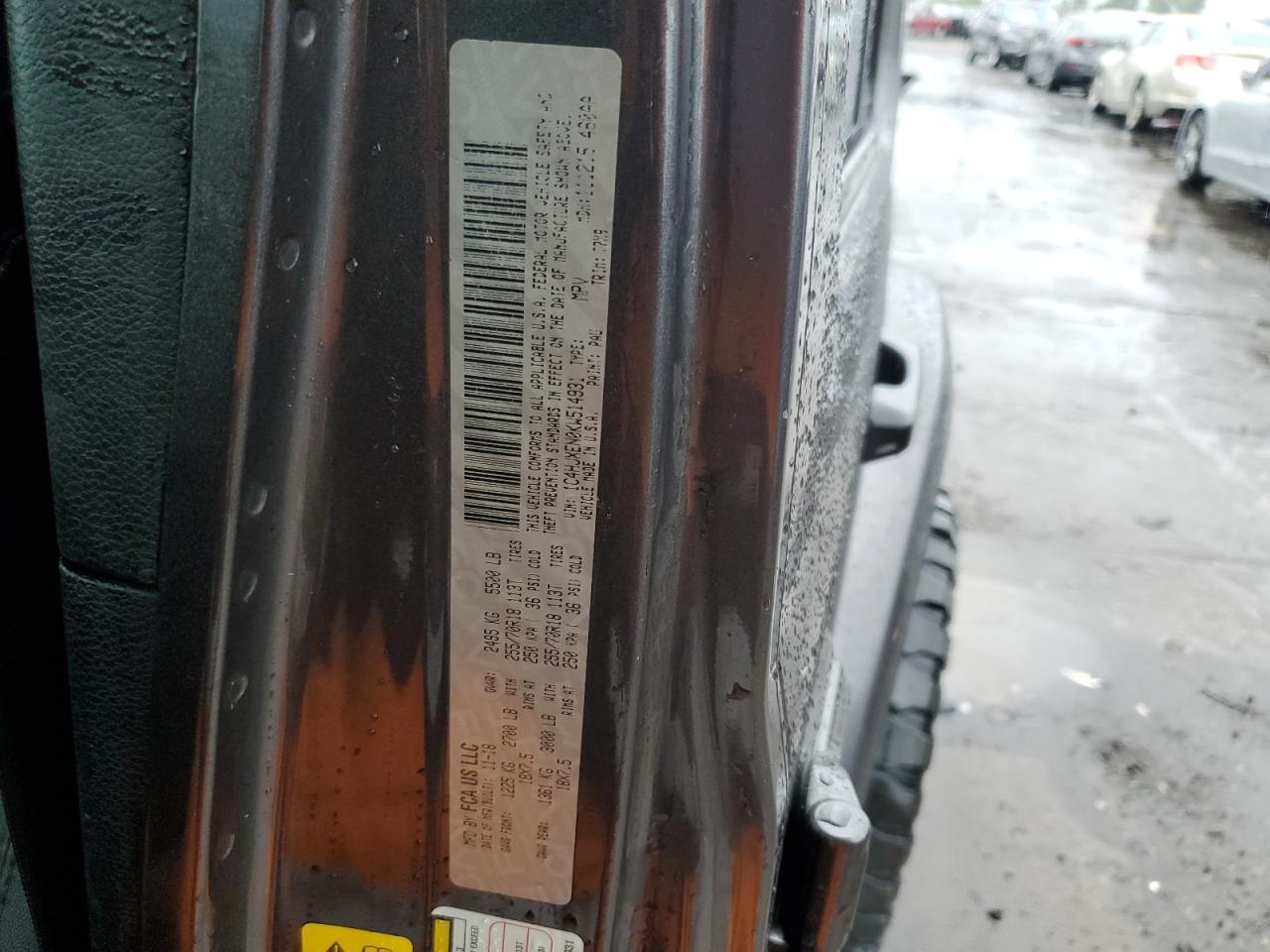 2019 Jeep Wrangler Unlimited Sahara VIN: 1C4HJXEN0KW514931 Lot: 81565815