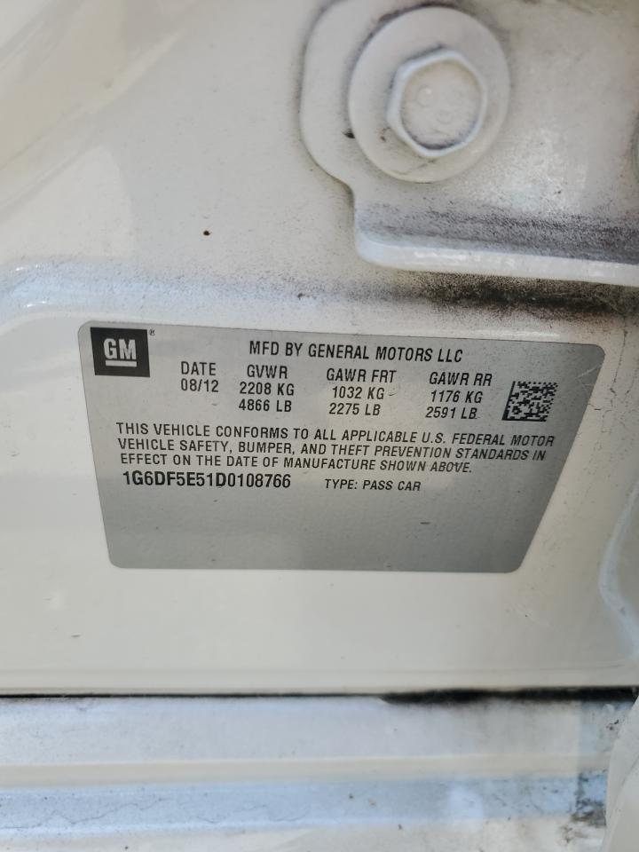 2013 Cadillac Cts Luxury Collection VIN: 1G6DF5E51D0108766 Lot: 70990255