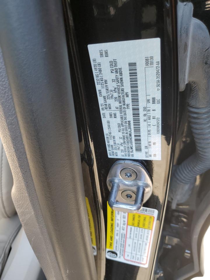 2021 Lincoln Corsair Reserve VIN: 5LMCJ2D93MUL20998 Lot: 80261355