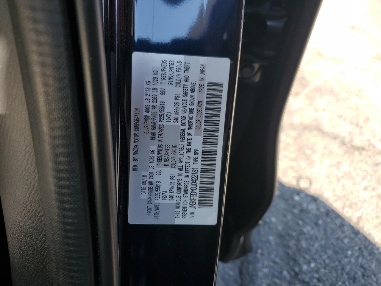 2018 Mazda Cx-5 Grand Touring VIN: JM3KFBDM0J0422181 Lot: 80324125