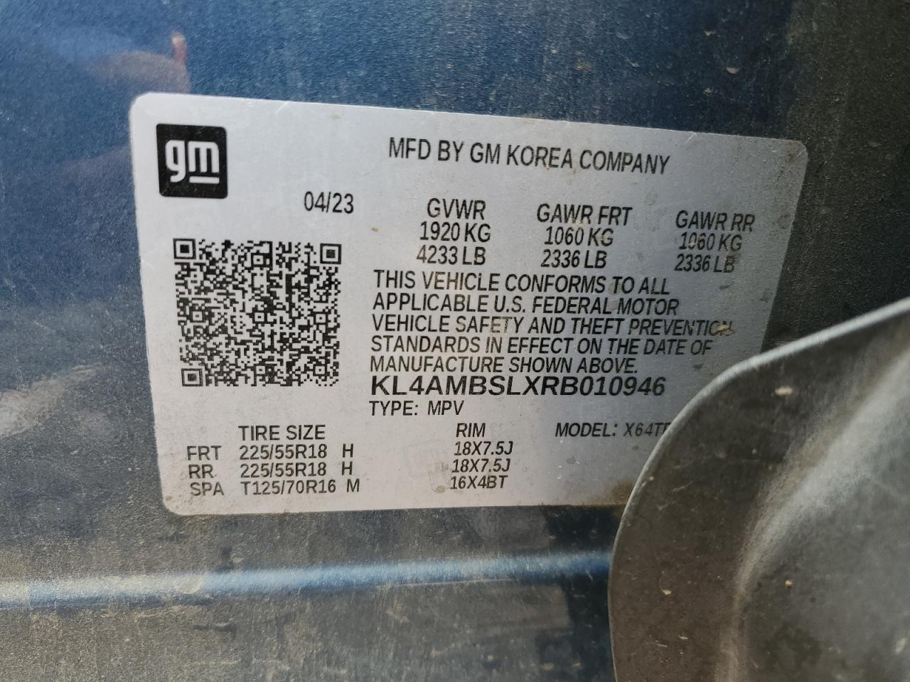 2024 Buick Encore Gx Preferred VIN: KL4AMBSLXRB010946 Lot: 81484325