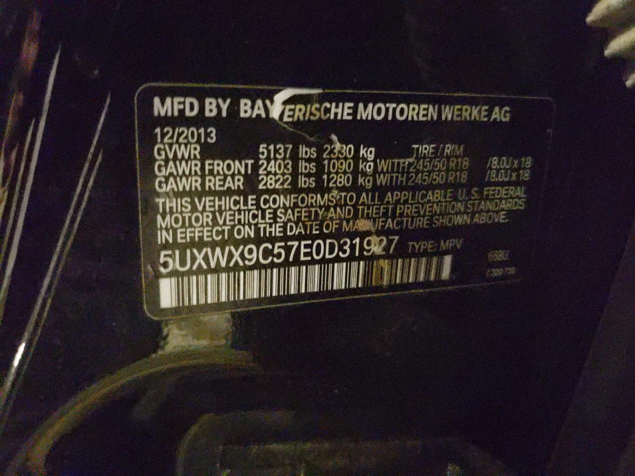 Фото: 5UXWX9C57E0D31927