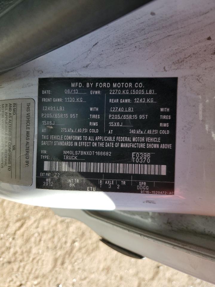 2013 Ford Transit Connect Xlt VIN: NM0LS7BNXDT166682 Lot: 84018695