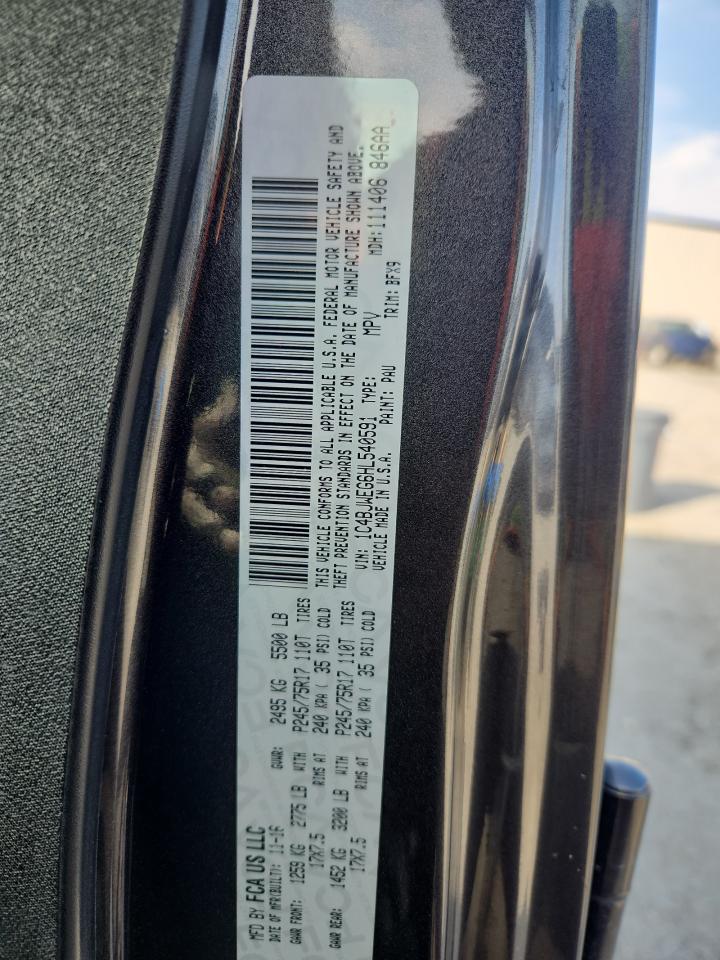 2017 Jeep Wrangler Unlimited Sahara VIN: 1C4BJWEG6HL540591 Lot: 80476015