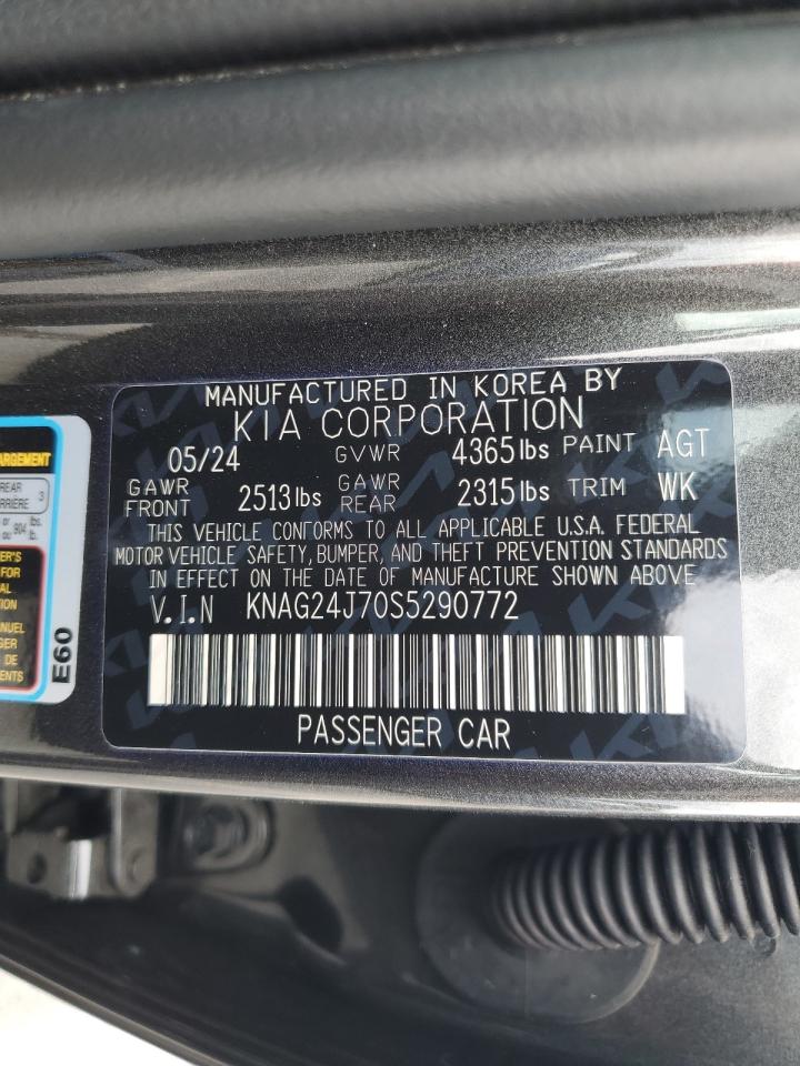 2025 Kia K5 Lxs VIN: KNAG24J70S5290772 Lot: 80966625