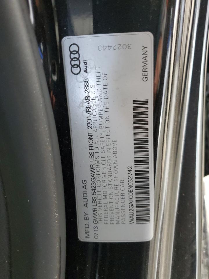 2014 Audi A7 Prestige VIN: WAU2GAFC0EN032742 Lot: 70776165