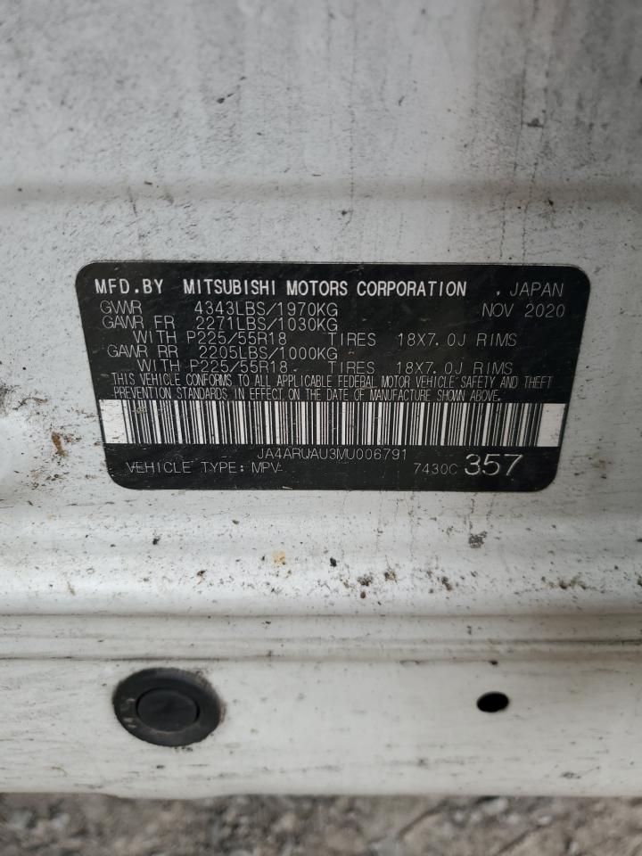 2021 Mitsubishi Outlander Sport Es VIN: JA4ARUAU3MU006791 Lot: 82086325