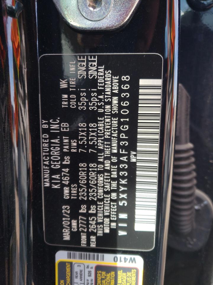 2023 Kia Sportage Ex VIN: 5XYK33AF3PG106368 Lot: 71920225