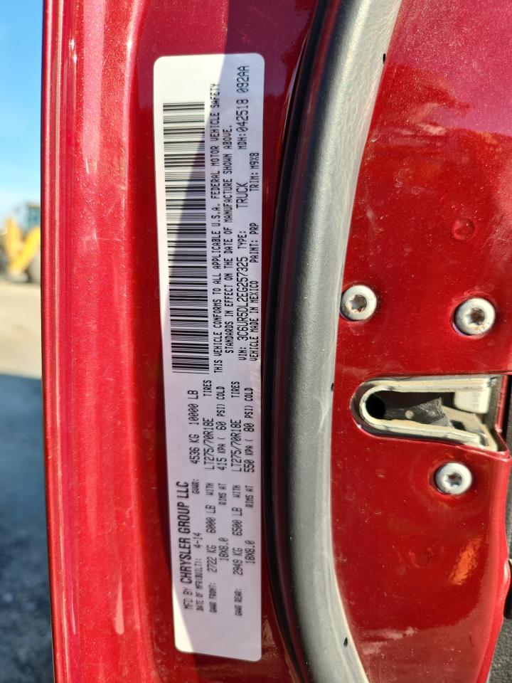 2014 Ram 2500 Slt VIN: 3C6UR5DL2EG257325 Lot: 71455235