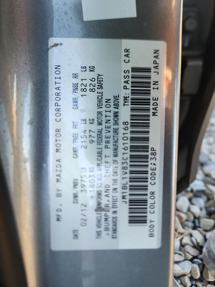 2012 Mazda 3 I VIN: JM1BL1V83C1610168 Lot: 82041795