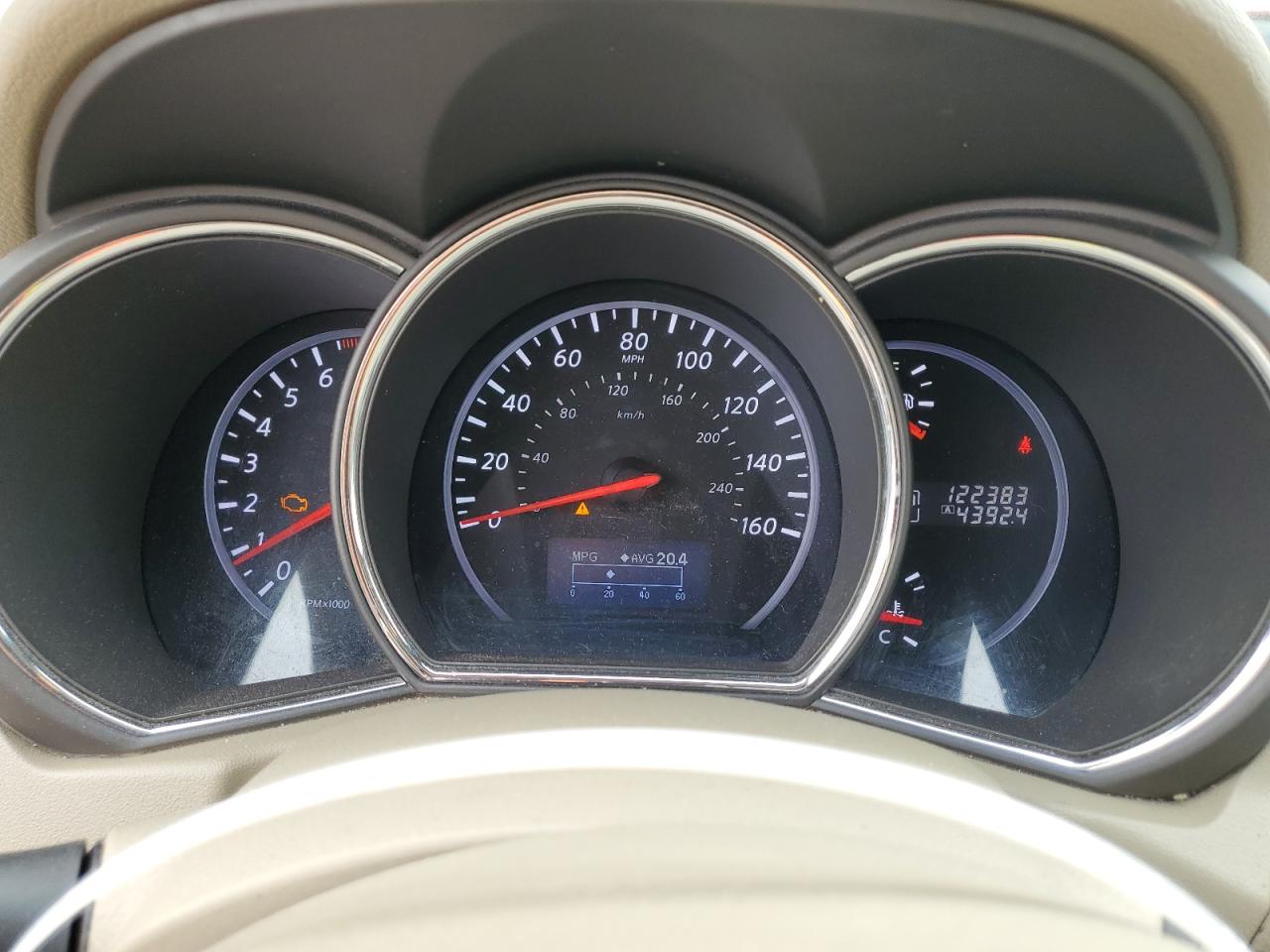 2012 Nissan Murano S VIN: JN8AZ1MW5CW222263 Lot: 69598895