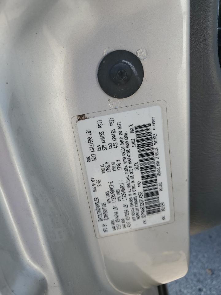 2003 Dodge Ram 3500 St VIN: 3D7MA48C93G714252 Lot: 71348485