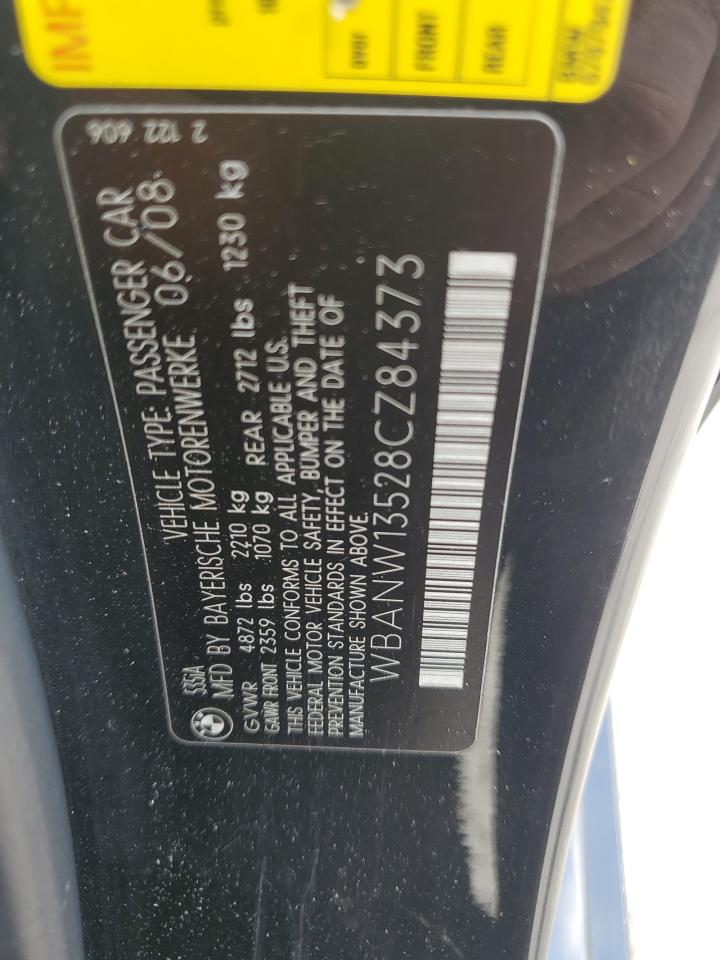 2008 BMW 535 I VIN: WBANW13528CZ84373 Lot: 84270115