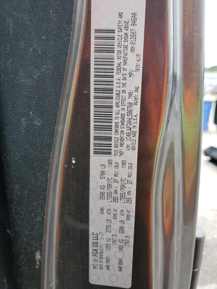 2017 Jeep Wrangler Unlimited Rubicon VIN: 1C4BJWFG4HL586760 Lot: 71607965