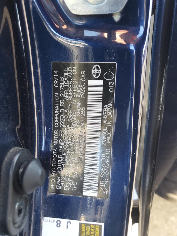 2015 Toyota Prius VIN: JTDKN3DU5F0411265 Lot: 81118385