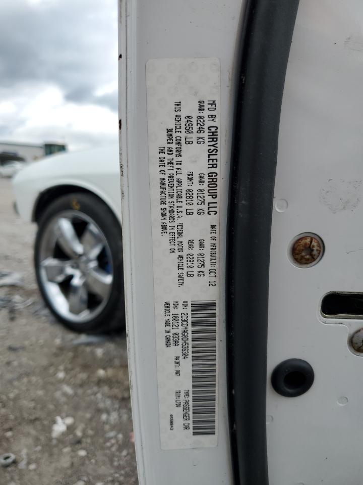 2013 Dodge Challenger Sxt VIN: 2C3CDYAG0DH536304 Lot: 83810195