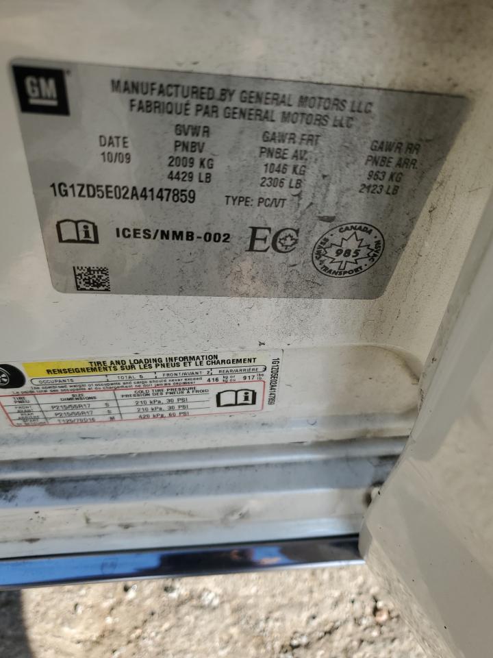 2010 Chevrolet Malibu 2Lt VIN: 1G1ZD5E02A4147859 Lot: 81970895