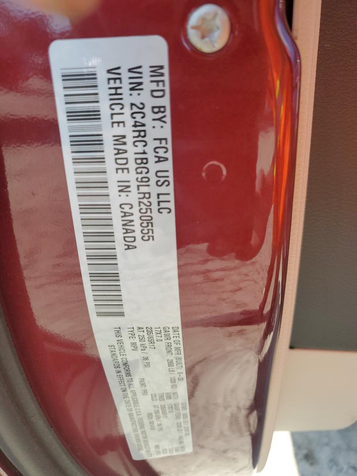 2020 Chrysler Pacifica Touring L VIN: 2C4RC1BG9LR250555 Lot: 71793005