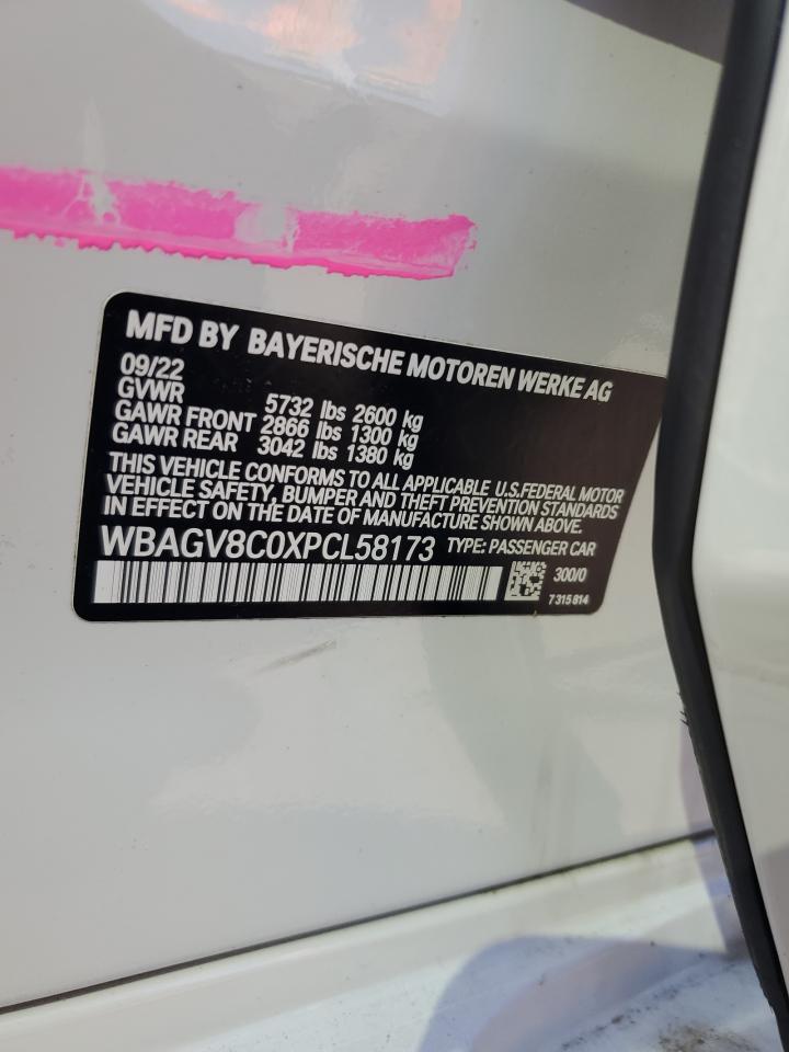 WBAGV8C0XPCL58173 2023 BMW M850Xi