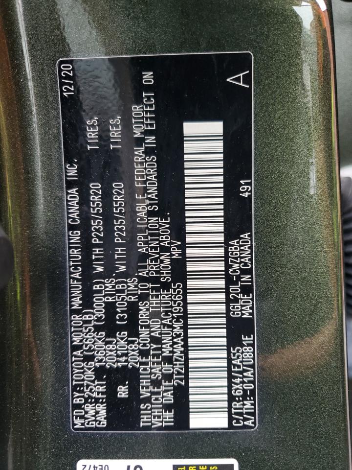 2021 Lexus Rx 350 VIN: 2T2HZMAA3MC195655 Lot: 84225865