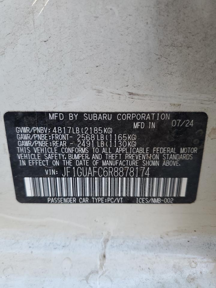 2024 Subaru Impreza Sport VIN: JF1GUAFC6R8878174 Lot: 80666285