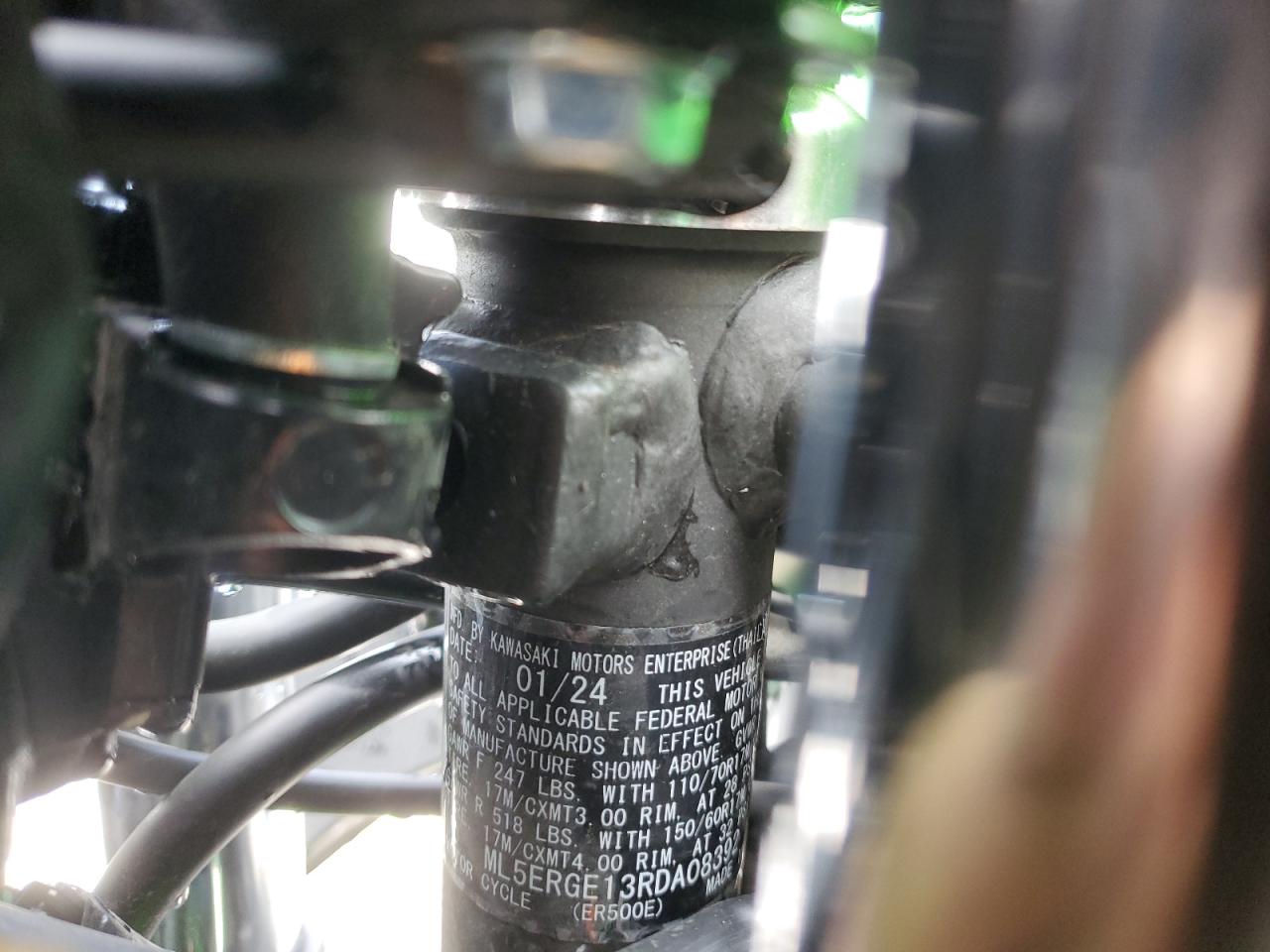 2024 Kawasaki Er500 VIN: ML5ERGE13RDA08392 Lot: 81919705