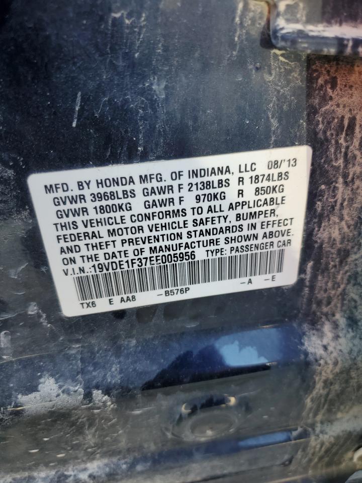 2014 Acura Ilx 20 VIN: 19VDE1F37EE005956 Lot: 71181975