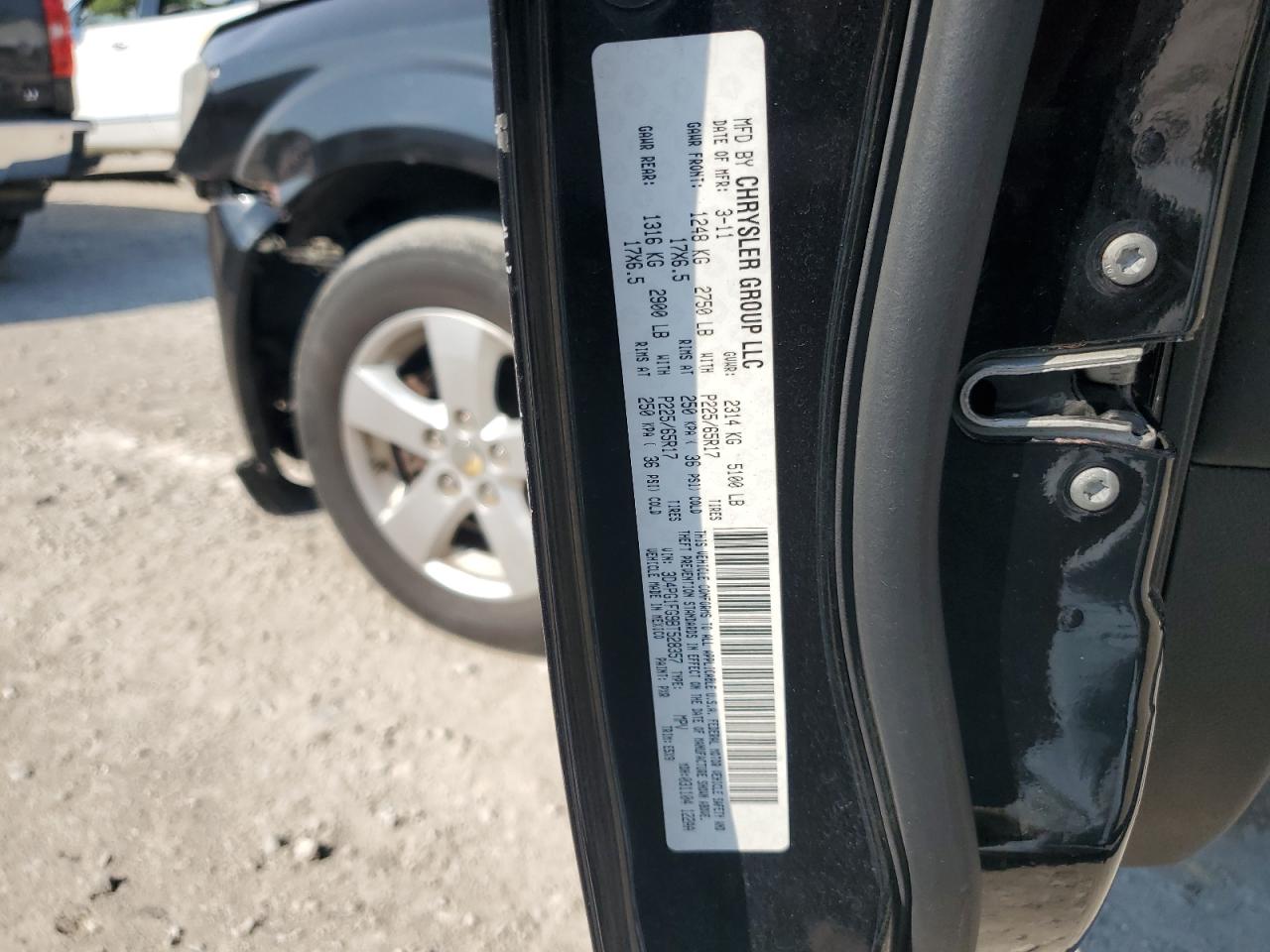 2011 Dodge Journey Mainstreet VIN: 3D4PG1FG9BT528357 Lot: 80366095