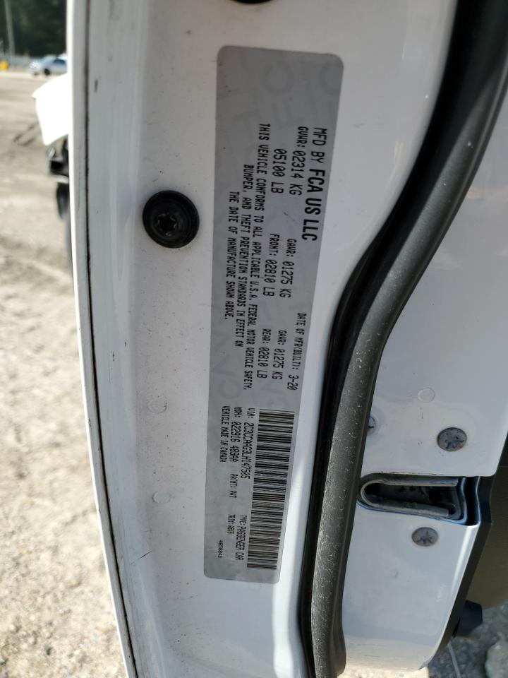 2020 Chrysler 300 Touring VIN: 2C3CCAAG3LH147505 Lot: 84044695