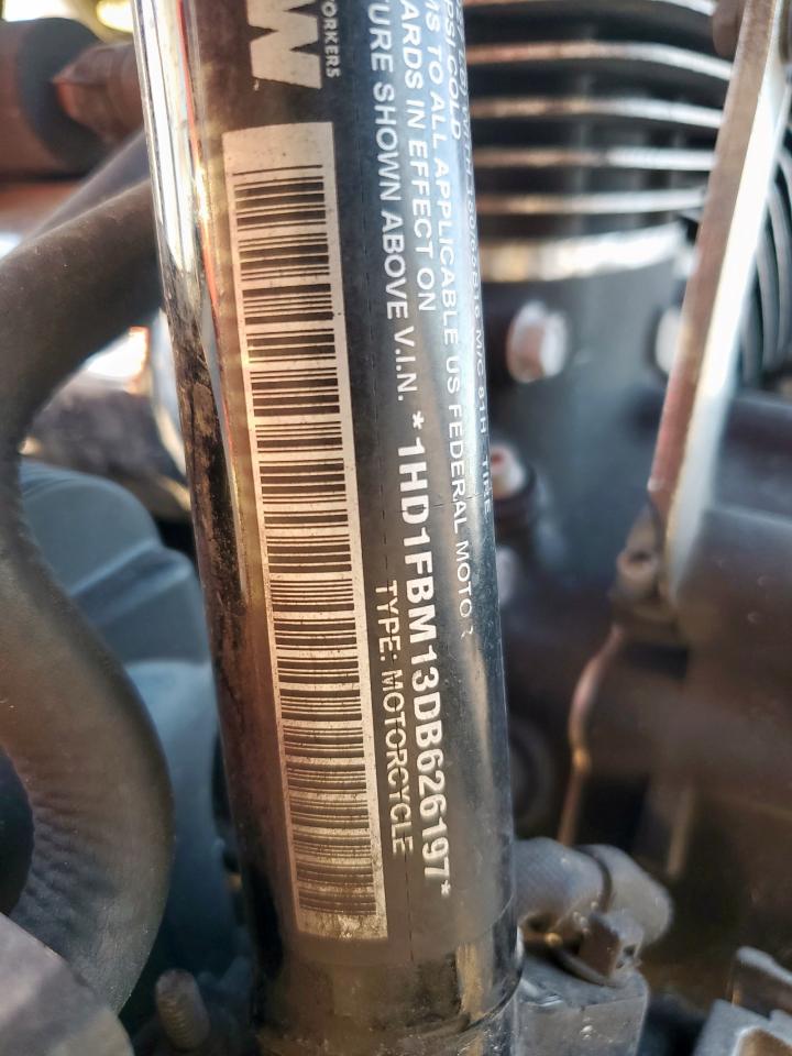 2013 Harley-Davidson Flhr Road King VIN: 1HD1FBM13DB626197 Lot: 81428175