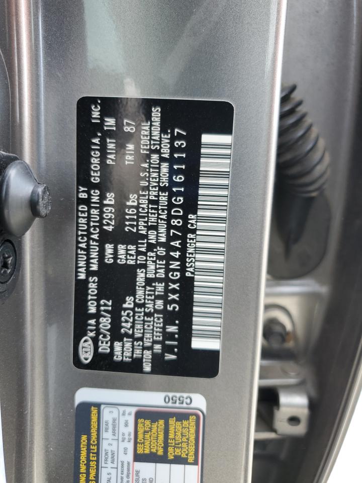 2013 Kia Optima Ex VIN: 5XXGN4A78DG161137 Lot: 82091605